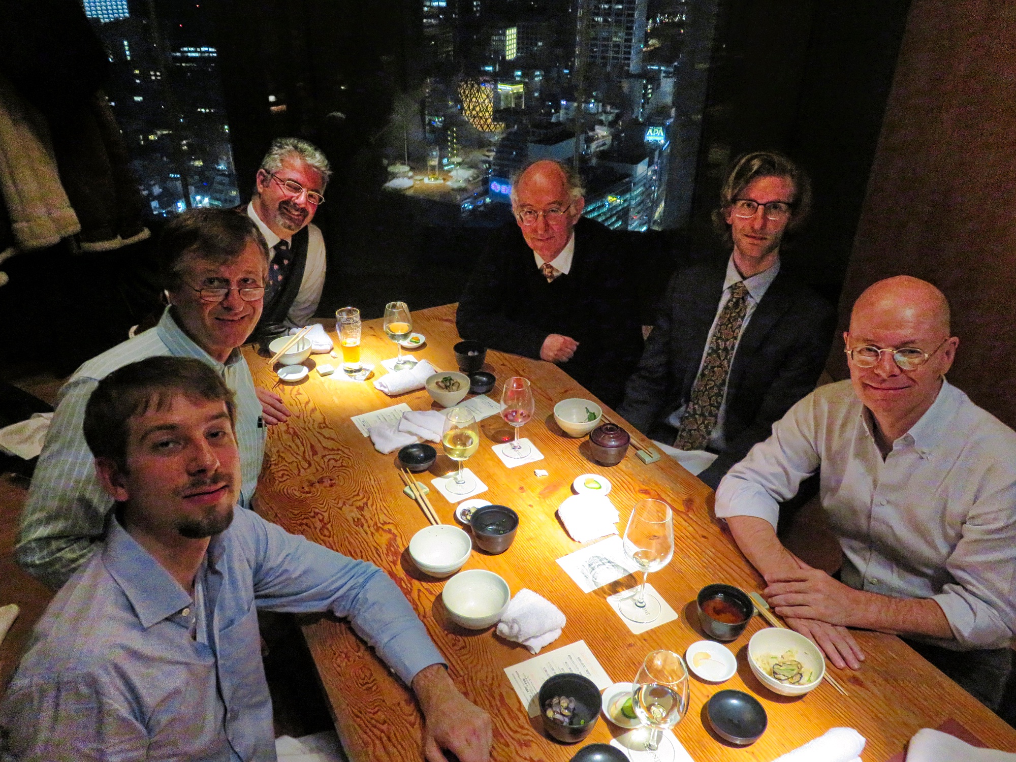Trinity in Japan bonenkai year end meeting on Friday 15 December 2017 with Senior Research Fellow Dominic Lieven