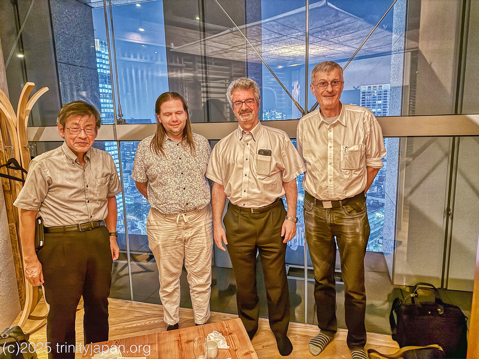 Trinity dinner Friday 29 August 2025 18:00 in Tokyo