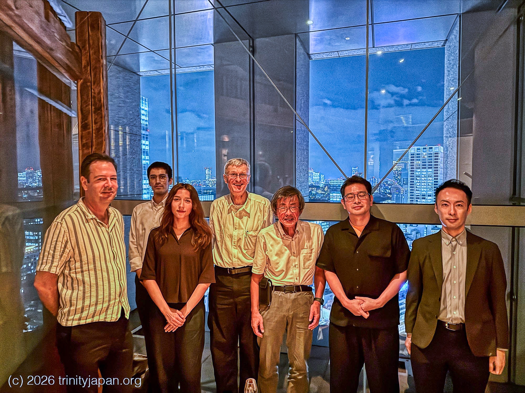 Trinity Japan dinner Friday 28 August 2026 at 18:00 in Tokyo