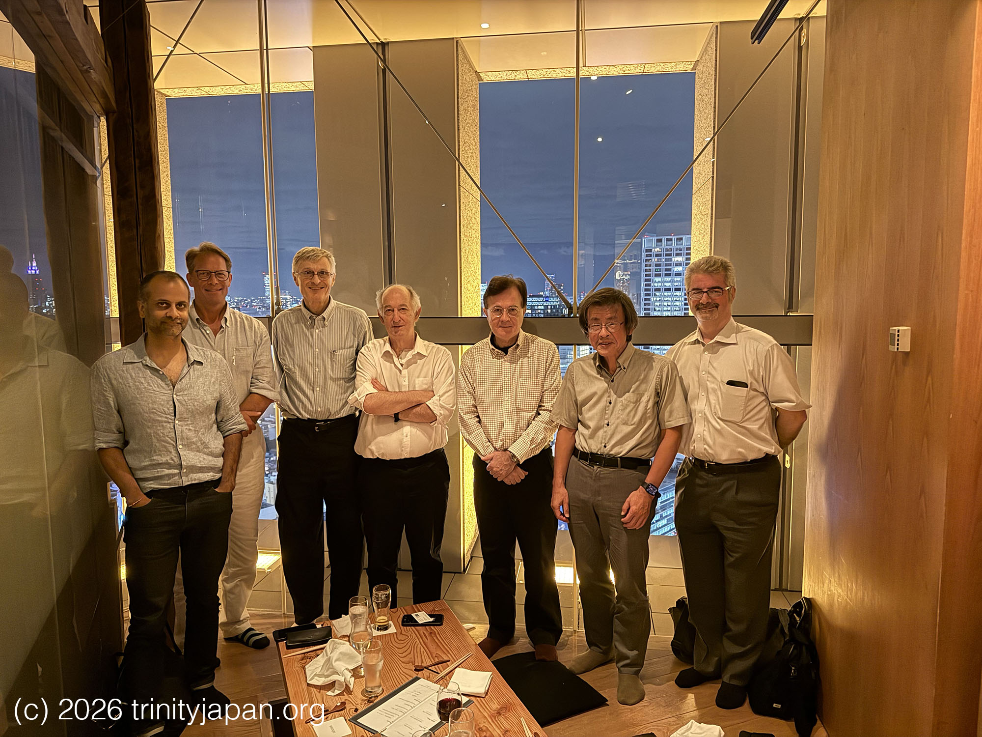 Trinity Japan dinner Friday 18 September 2026 at 18:00 in Tokyo